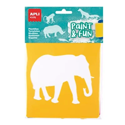 Afbeelding van APLI Kids 19409 junglediersjablonen, 6 delig, schilder en tekenmateriaal voor kinderen