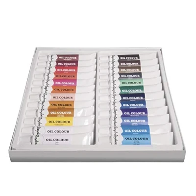 Afbeelding van Olieverf schilder set tubes 24 kleuren 12 ml Hobbyverf