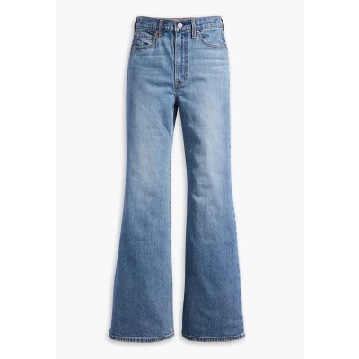 Afbeelding van Levi&#039;s dames Ribcage Bell high waist flared jeans met medium wassing in de kleur Indigo, maat: W30/L32