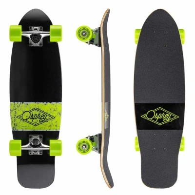 Afbeelding van Skateboard Overturn Cruiser 70 cm hout/aluminium zwart