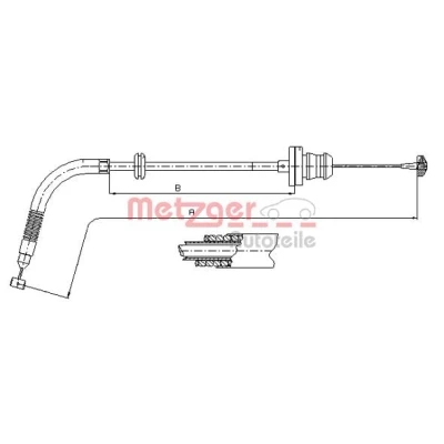 Afbeelding van METZGER 12.7302 Gaskabel COFLE