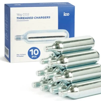 Afbeelding van ICO 16g CO2 patronen, MET SCHROEFDRAAD