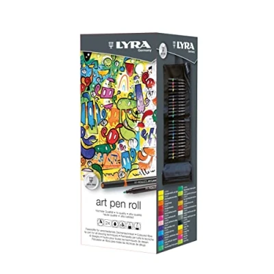 Afbeelding van LYRA sketching roll 24 aquarelstiften met fijne punt
