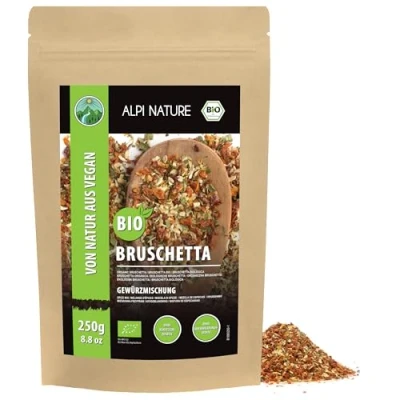 Afbeelding van Alpi Nature Bio Bruschetta Gewürz (250 g) organische kruidenmix broodkruid 100% natuurlijke ingrediënten van KBA zonder kunstmatige additieven