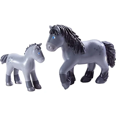 Afbeelding van Haba Speelset Little Friends Cassandra Junior Grijs 2 delig