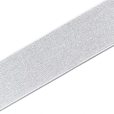 Afbeelding van Prym Kleur Elastisch 50 mm Wit/Zilverkleurig, One Size