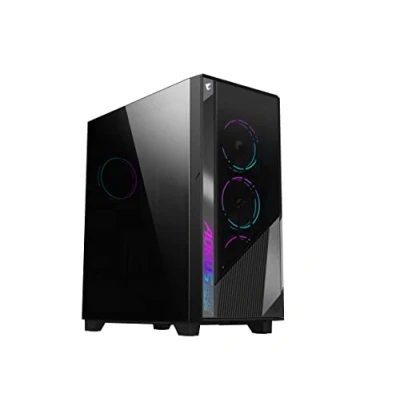 Afbeelding van AORUS C500 Glas Zwarte Mid Tower PC Gaming Case, Gehard Glas, USB Type C, 4X ARBG Fans Inbegrepen (GB AC500G ST)