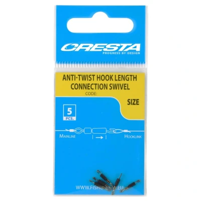 Afbeelding van Cresta Anti Twist Hook Length Connection Swivel (5 pcs) Maat : nr 12