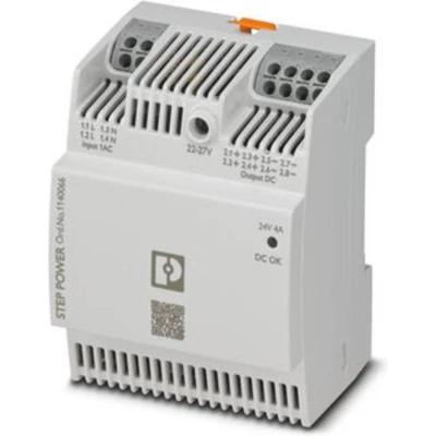 Afbeelding van Phoenix Contact STEP3 PS/1AC/24DC/4/PT DIN rail netvoeding 24 V/DC 4 A 96 W Aantal uitgangen: 1 x Inhoud: stuk(s)