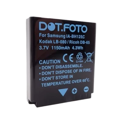 Afbeelding van Dot.Foto LB 080 Premium 3.7v / 1150mAh Oplaadbare Batterij voor Kodak PixPro SP1, SP360, SP360 4K, Orbit360 4KVR360