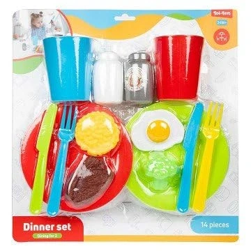 Afbeelding van Toi Toys Home food diner set, 14dlg.