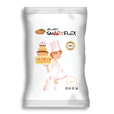 Afbeelding van SmartFlex Fondant Wit Velvet Amandel 250g