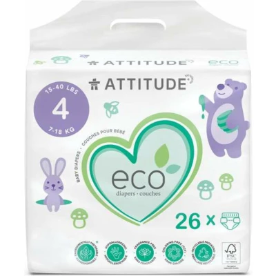 Afbeelding van Attitude Luiers Maxi Maat 4 (7 18 kg) 26 stuks