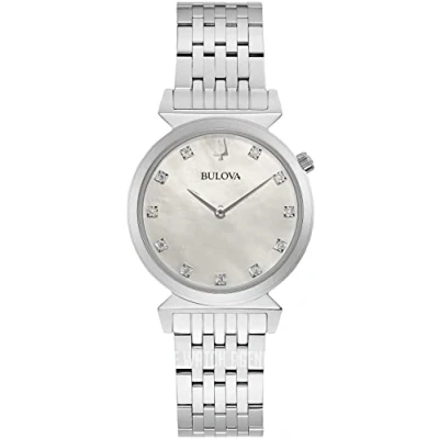 Afbeelding van Bulova Regatta dameshorloge Zilverkleurig 96P216