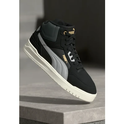 Afbeelding van PUMA Unisex Shuffle Downtown MID WTR Sneaker, Zwart Grijs Echo Gold, 6.5 UK, Goud, 40 EU
