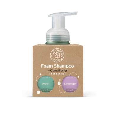 Afbeelding van The Green Lab Co. Starter Set Shampoo Tabletten Lavender &amp; Munt 3ST