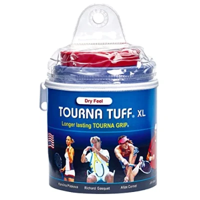 Afbeelding van Tourna Tuff Box met 30 surgrips voor volwassenen, uniseks, blauw, XL