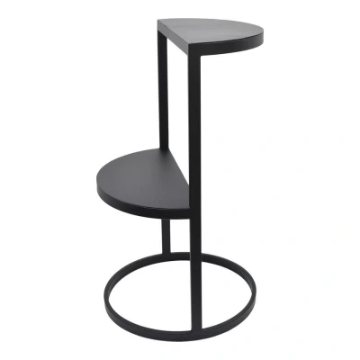 Afbeelding van LOFT42 Levels Plantenzuil Metaal Mat Zwart 70x40