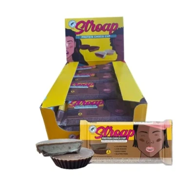 Afbeelding van Stroap Melk chocolade Speculoos Display (20 st à 42g) Proteine repen glutenvrij afvallen