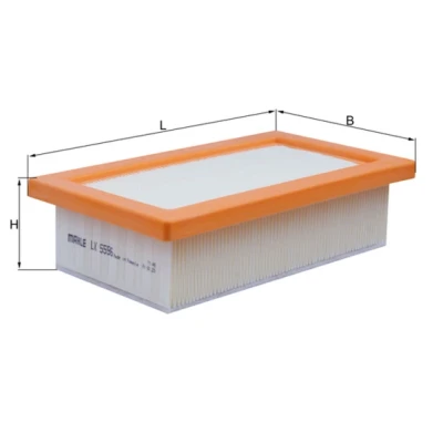 Afbeelding van MAHLE ORIGINAL LX 5596 Luchtfilter 60 129 233,5 Filter insert RENAULT: Clio V Hatchback, Captur II