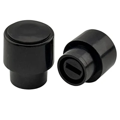 Afbeelding van Musiclily Pro Inch Maat Telecaster Barrel Switch Tips Caps Gitaar Schakelaarknop voor USA Fender Tele Style, Zwart (2 stuks)