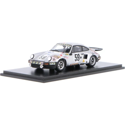 Afbeelding van Porsche 911 Carrera RSR Spark Modelauto 1:43 1974 Pierre Mauroy / Anne Charlotte Verney Martine