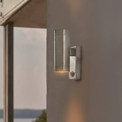 Afbeelding van Nordlux Up &amp; downlighter Tin zink met sensor 21519131