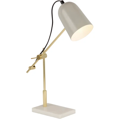 Afbeelding van Searchlight Odyssey Tafellamp 39 X 49 Cm Grijs En Goud