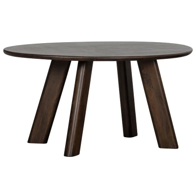 Afbeelding van BePureHome Roundly eettafel mangohout 160 x 110 cm walnoot Hout
