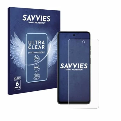 Afbeelding van Savvies Screenprotector voor Motorola Moto E14 Folie Beschermfolie transparant (6 Stuks)