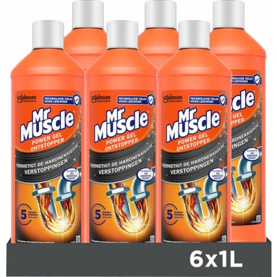 Afbeelding van 6x Mr. Muscle Power Gel Ontstopper 1000 ml