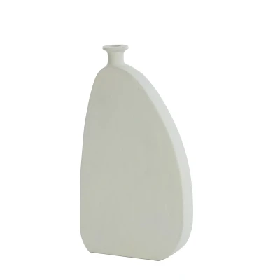 Afbeelding van Light &amp; Living Vaas OBIDO 21x4x36cm Wit