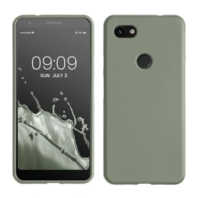 Afbeelding van kwmobile telefoonhoesje geschikt voor Google Pixel 3a XL Hoesje smartphone Back cover in grijsgroen