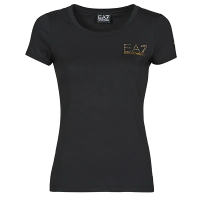 Afbeelding van EA7 Emporio Armani Tshirt print, Dames, Maat: Small, Black