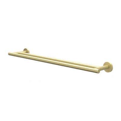 Afbeelding van IVY handdoekrek 60cm dubbel Geborsteld Mat Goud PVD