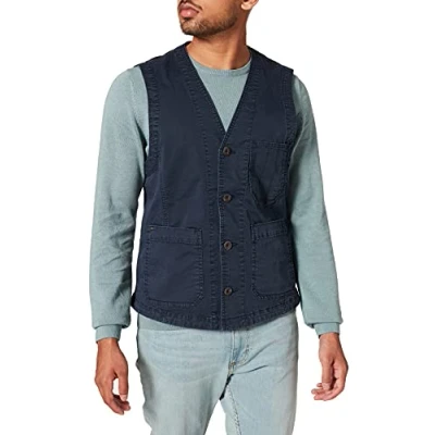 Afbeelding van camel active heren colbert vest, blauw, 48