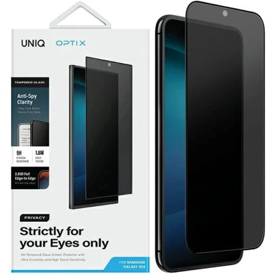 Afbeelding van UNIQ Optix Privacy gehard glas voor Samsung Galaxy S24 met applicator