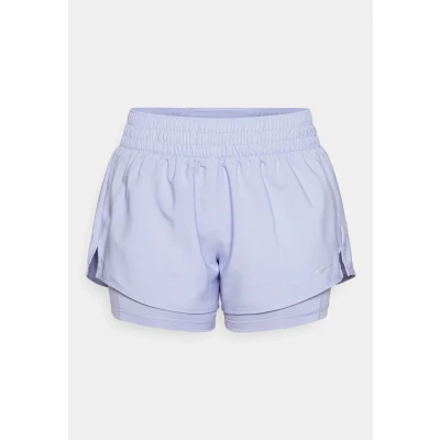 Afbeelding van Nike Performance ONE Short 2in1 short, Dames, Maat: Large, Lilac ice/reflective silver