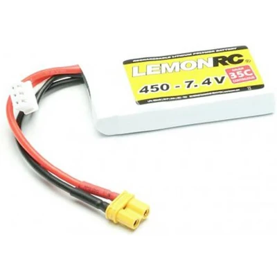 Afbeelding van LemonRC LiPo accupack 7.4 V 450 mAh Aantal cellen: 2 35 C Softcase XT30