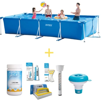 Afbeelding van Intex Zwembad Frame Pool 450 x 220 84 cm Inclusief WAYS Onderhoudspakket