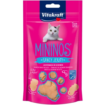 Afbeelding van Vitakraft Mininos Fancy Jerky Kattensnack Zalm 40 g