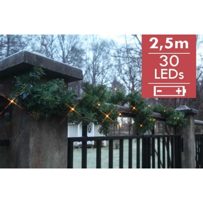Afbeelding van Guirlande Canadees 250cm 30 leds