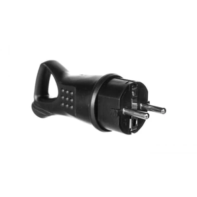 Afbeelding van Stroomstekker Massief rubber IP44 stof en spatwaterdicht Met afdichting oog
