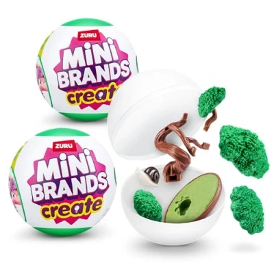 Afbeelding van Mini Brands Create Garden Serie 1, Mystery Collectible Miniatuurfiguren, verrassingsspeelgoed met verzamelbare mini&#039;s, blinde verpakking, doe het zelf (2 capsule)