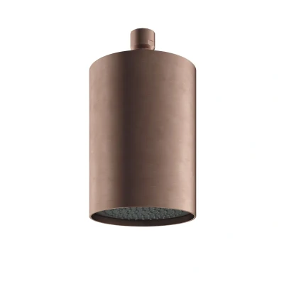 Afbeelding van HotBath Archie Beam velvet hoofddouche met plafondbevestiging Geborsteld Koper PVD AR472BCP