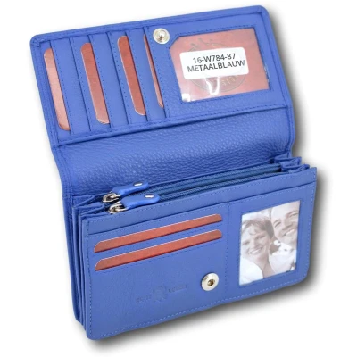 Afbeelding van portemonnee Dames Portefeuille Cadeau Beurs Leer vrouwen cadeautjes voor vrouw Kado verjaardag vriendin
