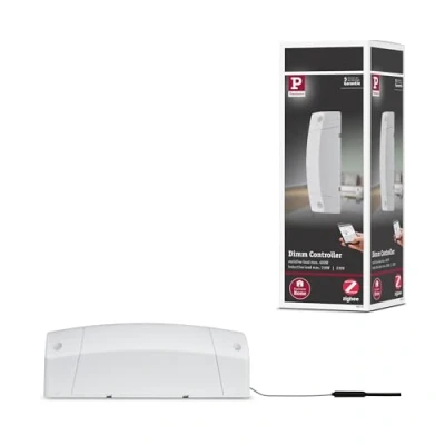 Afbeelding van Paulmann 50044 Smarthome Zigbee Cephei Dimcontroller max. 400W 230V AC schakelapparaat Amazon Echo Plus compatibel, 16.3 x 6 5.3 cm, Wit, Grijs