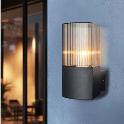Afbeelding van Miratic Tuinarmatuur E27 Zwart IP54 Buiten Lampen Wandlamp Buitenverlichting Perfect voor Tuinen en Terrassen (zonder bewegingssensor)