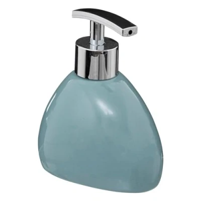 Afbeelding van 5Five Zeeppompje Silk kunststeen ijsblauw 12.5 cm 300 ml
