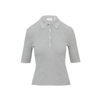 Afbeelding van comma casual identity Poloshirt, Dames, Maat: 42, Hellgrau